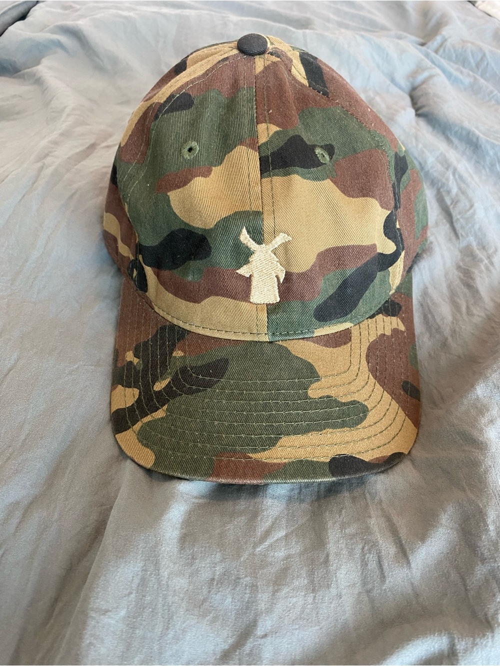 Dutch Bros Women's Camo Baseball Cap with Windmill Embroidery